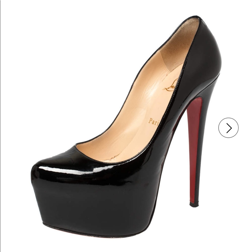 Black Christian Louboutin platform Heels